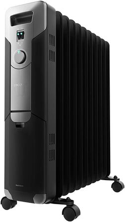 Масляний радіатор Cecotec ReadyWarm 11000 Space, 2500 Вт, 11 ребер обігріву, 3 режими, 25 м², білий (чорний)