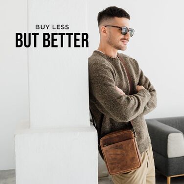 Чоловіча сумка через плече Berliner Bags Tom з натуральної шкіри (Earth, M)