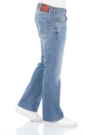 Чоловічі джинси LTB Stretch Timor Bootcut, блакитні/чорні, розміри 28-40, Aiden Wash (53632)