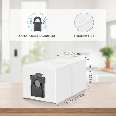 Комплект аксесуарів TriCut для роботів-пилососів Dreame L10s Ultra Gen 3 / L50 Ultra / X40 Ultra / L40 Ultra / X40 Master / Mova P50 Pro Ultra: 6 пилозбірників, 4 бічні щітки, 4 серветки для вологого прибирання, 4 фільтри, 1 основна щітка (D20)