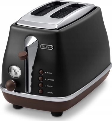 Тостер De'Longhi CTOV 2103.BK, чорний, 900 Вт