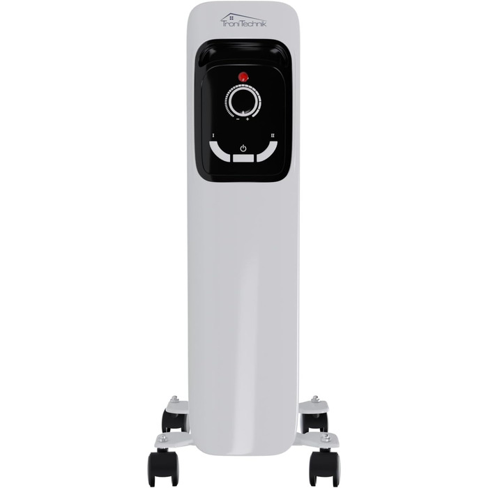 Масляний радіатор Tronitechnik® TT-OR 311 - електрообігрівач з 3 режимами, 11 ребер, 2500 Вт, білий