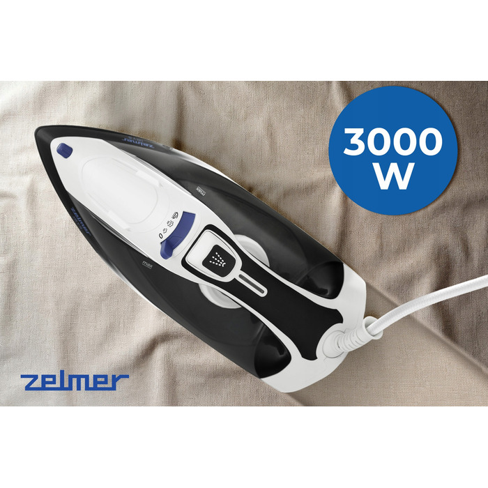 Парова праска Zelmer Irys ZIR3100 3000Вт, 0,4 л, керамічна підошва