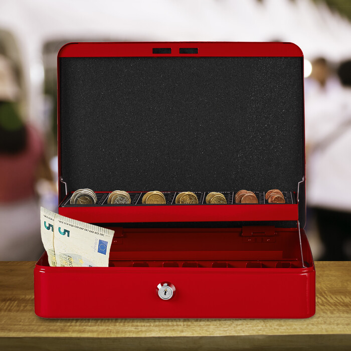 Cash Box з дошкою для підрахунку євромонет