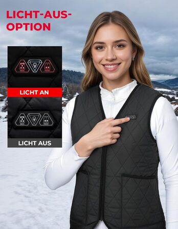 Електрична гріюча жилетка KEMIMOTO для жінок з 8 зонами нагріву, 3 режими, USB, для мотоцикла, відпочинку, катання на лижах, XL