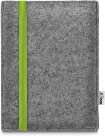 Чохол для Kindle Paperwhite 7 (Amazon) | Стильний чохол з ворсового фетру, Made in Germany (Антрацит - зелений) (Світло-сірий - лайм)