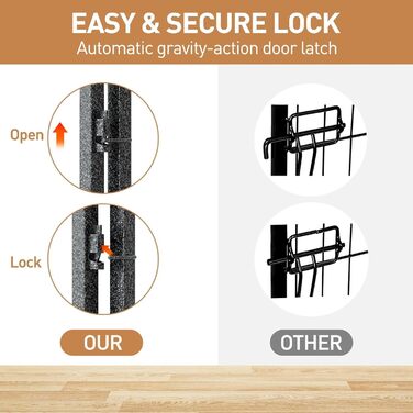 Металевий вольєр для собак, 61 см, 24 панелі: ідеальний загін для великих, середніх та маленьких собак, для дому та вулиці, кемпінгу, двору та автодому