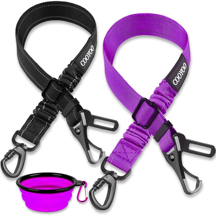 Пояс для безпеки собаки COOYOO: регульований, з міцного нейлону, з відбиваючими елементами. Автодзеркало для собак, котів та інших домашніх тварин
