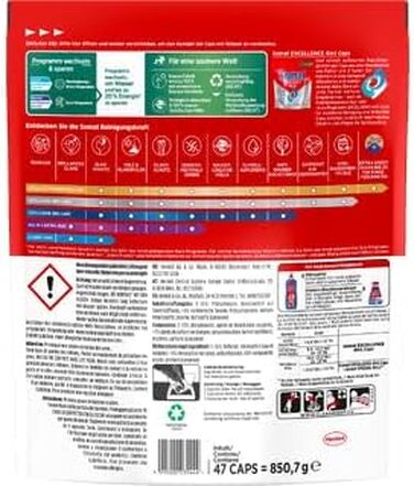 Капсули для посудомийних машин Somat Excellence 4in1, швидкорозчинні та без запаху, для ідеальної чистоти та блиску в Eco-режимі, 176 шт (47 шт x 4 пак)