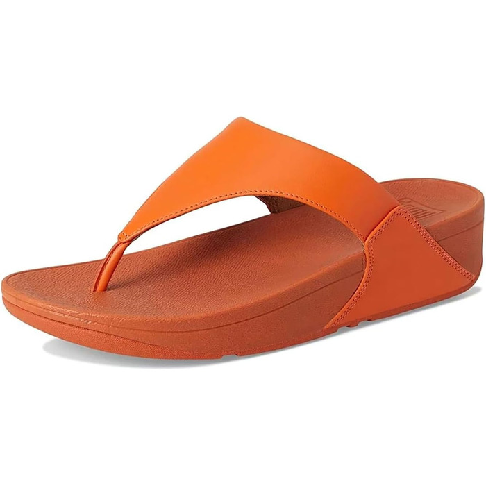 Сандалії жіночі Fitflop Lulu з шкіри, з підтримкою пальців, помаранчевий (37 EU)