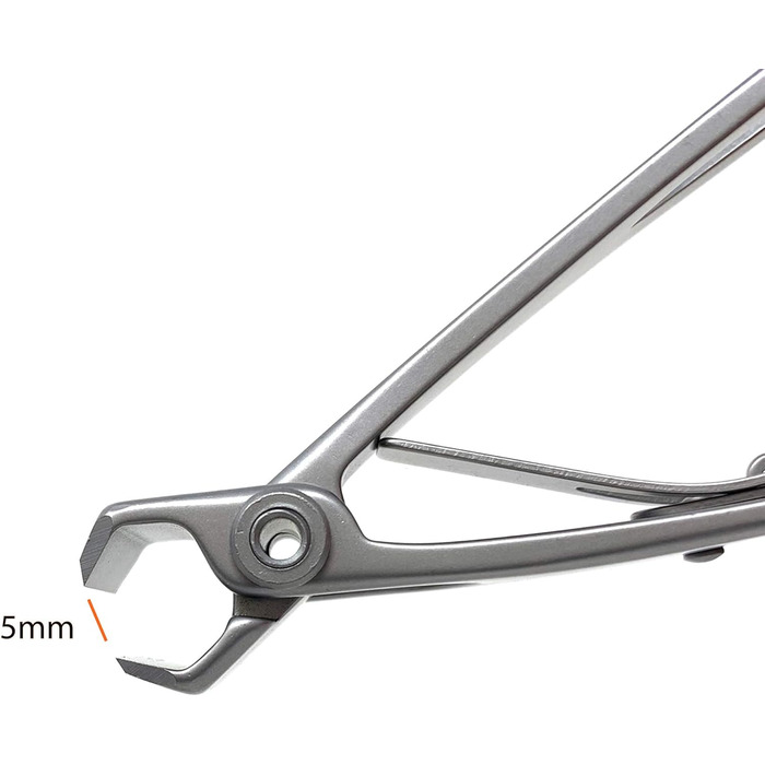 Кусачки для нігтів Kohm CP-220L прямі, 5 мм, для товстих нігтів, сріблясті