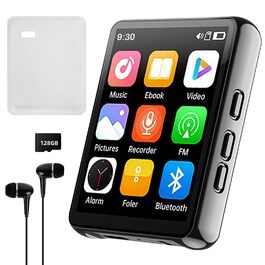 MP3 плеєр 128GB з Bluetooth, Hi-Fi звук, FM-радіо, диктофон, екран 2.4