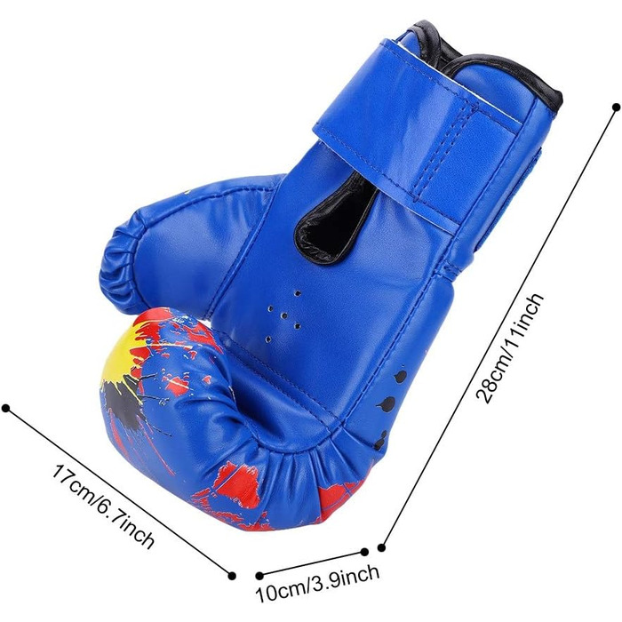 VGEBY1 Children's Boxing Gloves, PU Kids Sparring Punching Training Gloves Fighting Gloves for 2-11 Years Old (Blue) Sports Equipment for Kids
