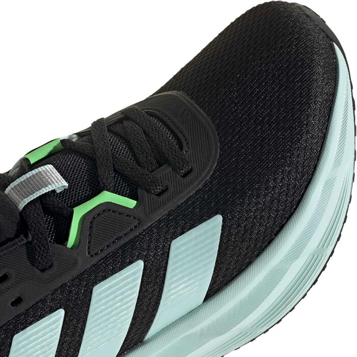 Жіночі кросівки Adidas Galaxy 7 Core Black Halo Mint Lime Burst (36 2/3 EU)