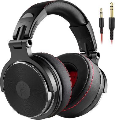 OneOdio Pro 50: Hi-Fi навушники для DJ та студії, 50мм драйвер, Share-Port, 6.35/3.5mm, чорний