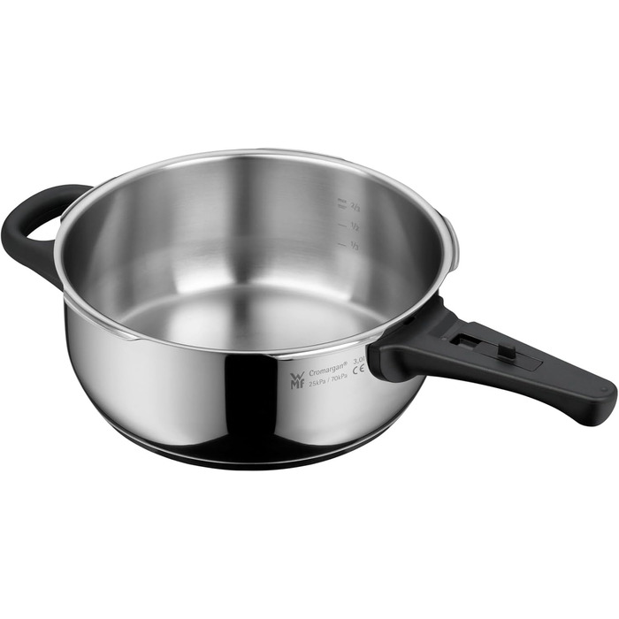 Скороварка WMF Perfect One Pot 3 л, індукція, нержавіюча сталь, 2 режими, знімна ручка, для однієї особи
