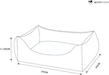 Килимок для собак Gutekissen® NEO, чорний, 55x45 см (XS) - міцні матеріали, висока якість