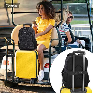 Рюкзак Zicac для чоловіків та жінок, Casual рюкзак для ноутбука 16 дюймів, легкий шкільний рюкзак для учнів та студентів, Daypack, рюкзак для подорожей, універсітету, школи, ділових поїздок, чорний