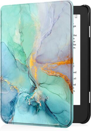 Чохол Fintie для електронних книг Tolino Shine Color/Shine(2024)/Shine 4(2022) & Kobo Clara Colour/Clara BW(2024)/Clara 2E(2022) з авто-вимкненням та магнітним закриттям, блакитний мармур