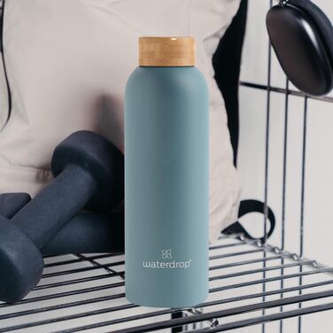 waterdrop® Steel Bottle 600ml insulated drinking bottle, leak-proof | Thermos flask 24h cold, 12h hot | double-walled stainless steel water bottle | shatterproof | carbonated beverage compatible