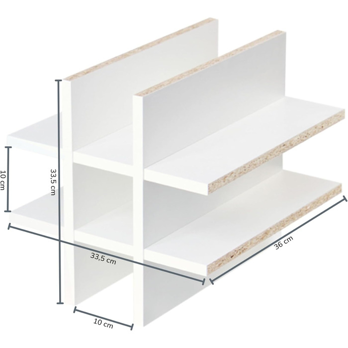 Kallax Insert | Shelf Insert for 9 Bottles | H x W x D: 33 x 33 x 36 cm | Shelf Size: 10 x 10 cm | Wine Bottle Storage in Kallax Shelf | Wine Rack Bottle Shelf Bottle Insert | white