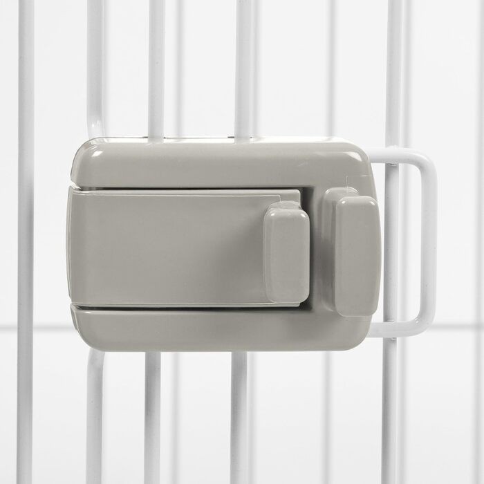 Забіг для цуценят Iris Ohyama з дверцятами та знімним дахом, H60 см, білий. Ідеально для собак та котів, для використання в приміщенні та на вулиці. Забіг для цуценят, вольєр для собак, загін для собак, вольєр для котів. CLS-1130, середній розмір з дахом 