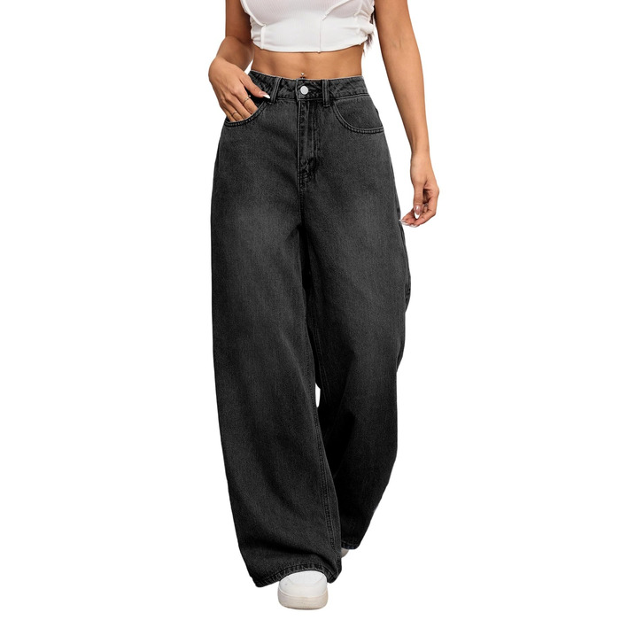 Джинси жіночі широкі Baggy Denim Y2K 90-ті Vintage Hip Hop чорні XL