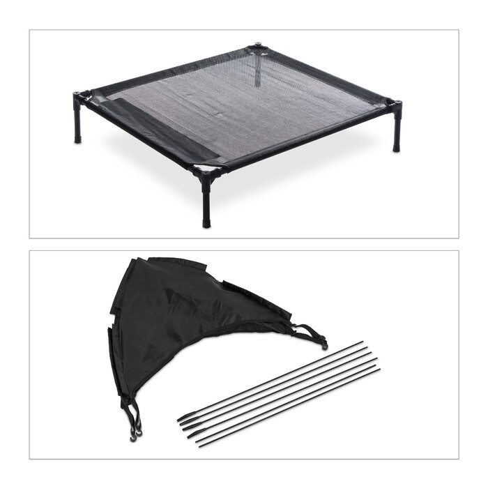 Relaxdays Dog Bed with Canopy