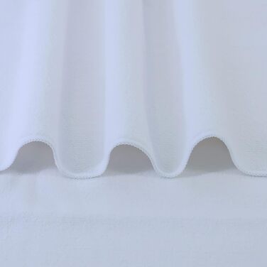 Рушники професійні для перукарів Polyte - мікрофібра, швидковисихаючі, безворсові, 50x101 см, 2 шт. (білі)