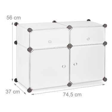 Relaxdays 4-Tier Shelf Organizer