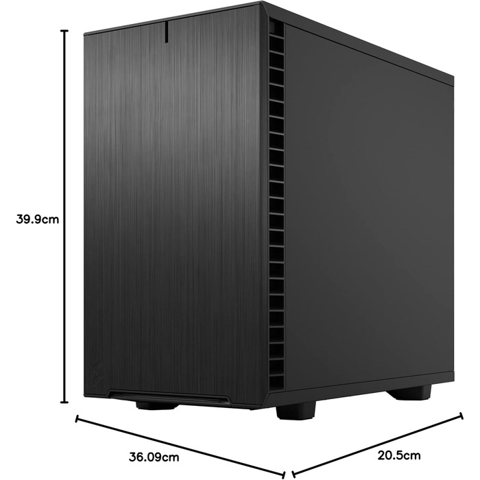 Корпус для ПК Fractal Design Define 7 Nano Black - Mini ITX, затишний, з LED підсвіткою та скляною панеллю