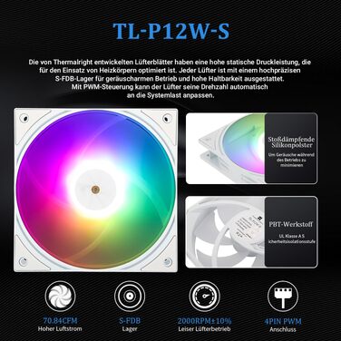 Система рідинного охолодження процесора Thermalright FW PRO 360 ARGB (чорний), 360мм AIO, IPS LCD-дисплей 2.73
