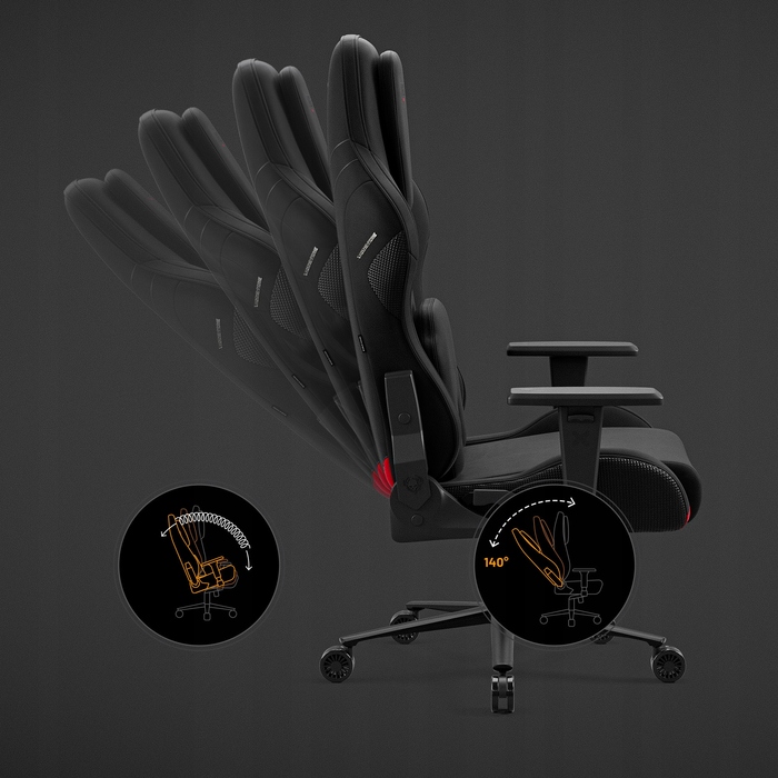 Ігрове крісло Diablo Chairs X.One Prime, тканина, чорне