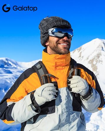 Електричний грієчка для рук Gaiatop 8000mAh з LED-ліхтариком, 2 шт. Магнітний, 3 температури, швидкий нагрів, для жінок, сім'ї, активного відпочинку, чорний