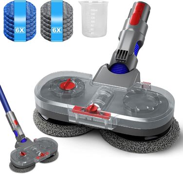 Насадка для пилососа Dyson V7/V8/V10/V11/V15 ZOBMIO з баком для води та миючими мітпами