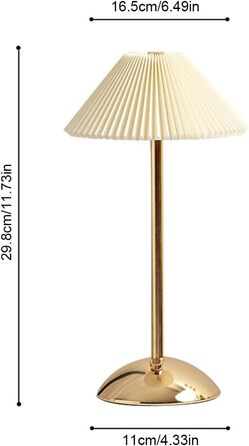 Світлодіодна настільна лампа Starnearby бездротова, з сенсорним димером, акумуляторна, 3 режими освітлення, вінтажний плетений металевий дизайн, для спальні, офісу, тумбочки (Бежева + Золота основа)