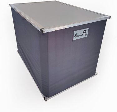 Callieway® ALU DOGBOX: Алюмінієва переноска для собак, XLarge та L розміри, для дому та офісу