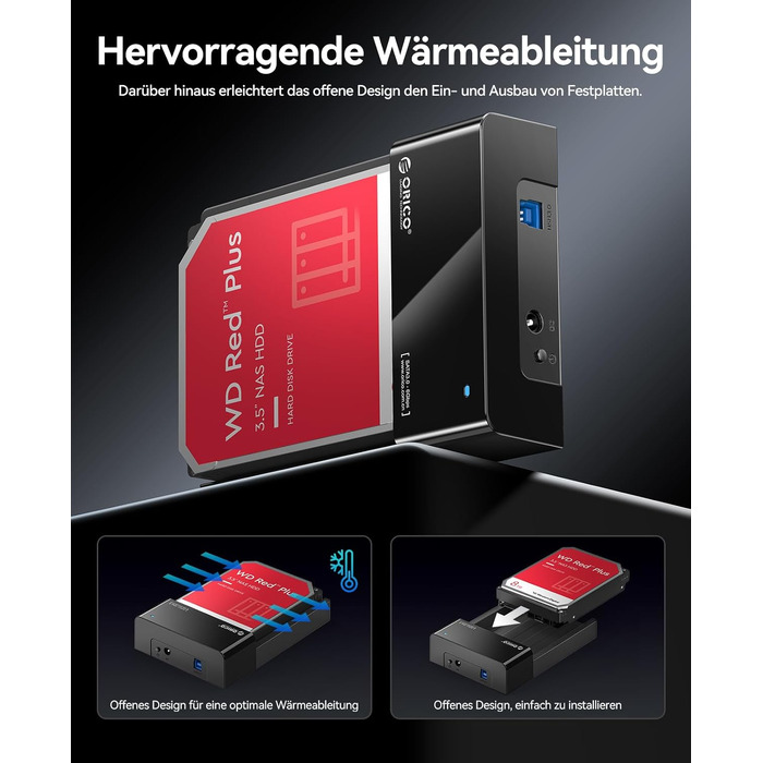 Зовнішня док-станція ORICO USB 3.0 SATA для HDD/SSD 2.5