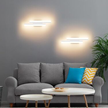 Світлодіодна настінна лампа Klighten 40 см, 12W, 850LM, тепле світло 3000K для спальні, вітальні, коридору, сходової клітки