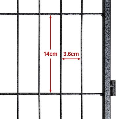 Металевий вольєр для собак та цуценят, переносний загон для тварин, 12 шт., 60 см