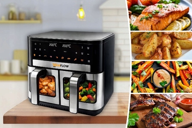 Аерофритюрниця MEMFLOW 10л 2200Вт з двома чашами