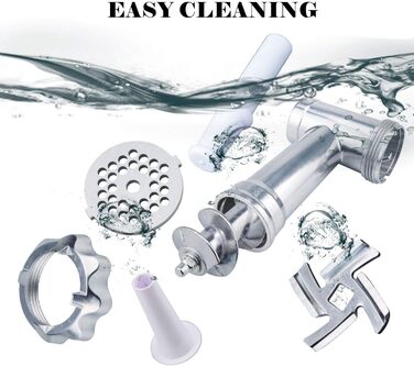 М'ясорубка електрична BenRich Max 2800W з мідним двигуном, 3 диски та насадка для ковбас, чорна