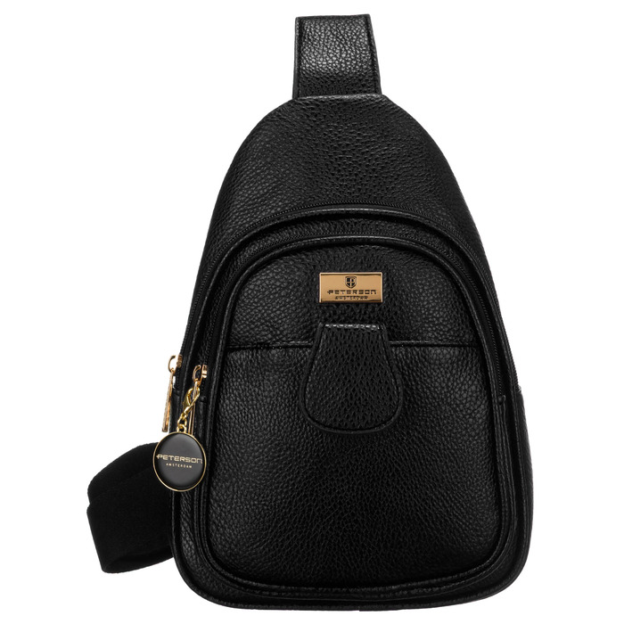 Сумка-месенджер Peterson PTN SSY-1-F19 BLACK, чорна