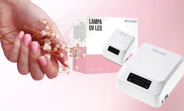 Лампа для нігтів NOKANO LED+UV 48 Вт, біла, з датчиком руху та таймером