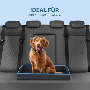 Портативне лежанка для собак та котів Bestlivings - блакитний (60x43 см) - розкладне, для подорожей, з міцним каркасом