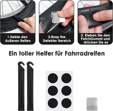 Мультитул велосипедний WOTOW 16-в-1 з чохлом - набір інструментів для ремонту велосипеда