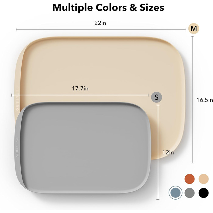 PETLIBRO Килимок для годування собак та котів, захист від пролиття, силіконовий, розмір 55.9 x 55.9 см