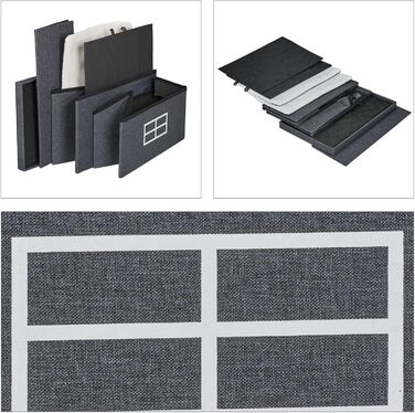 Кіт Будинок Relaxdays з тканини, кіт-печера з 2 входами, 71,5 x 62,5 x 44 см, складаний, темно-сірий