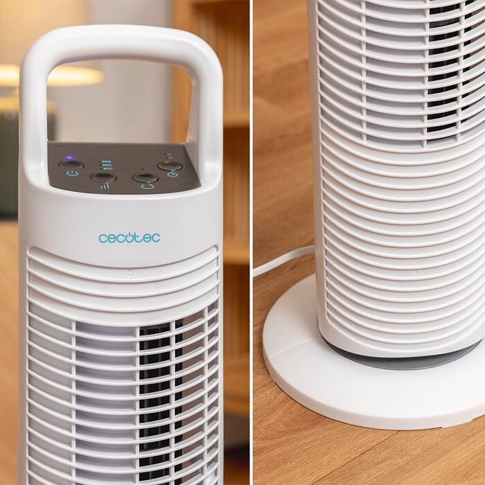 Турбовентилятор Cecotec EnergySilence 9090 Skyline, 76 см, білий, висота 30