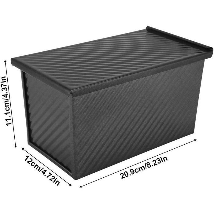 Laib Pfanne, Samfox Non-Stick Loaf Pan Toast Mold with Lid for Cake and Toast Making